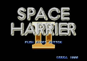 Space Harrier II Title Screen